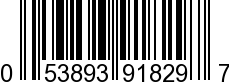 UPC-A <b>053893918297 / 0 53893 91829 7