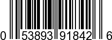 UPC-A <b>053893918426 / 0 53893 91842 6