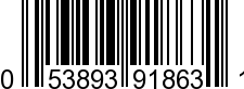 UPC-A <b>053893918631 / 0 53893 91863 1