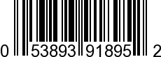 UPC-A <b>053893918952 / 0 53893 91895 2