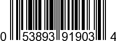 UPC-A <b>053893919034 / 0 53893 91903 4