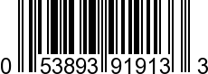 UPC-A <b>053893919133 / 0 53893 91913 3