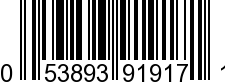 UPC-A <b>053893919171 / 0 53893 91917 1