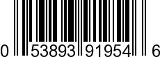 UPC-A <b>053893919546 / 0 53893 91954 6