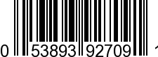 UPC-A <b>053893927091 / 0 53893 92709 1