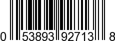 UPC-A <b>053893927138 / 0 53893 92713 8