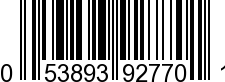 UPC-A <b>053893927701 / 0 53893 92770 1