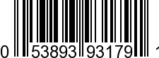 UPC-A <b>053893931791 / 0 53893 93179 1