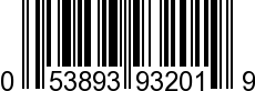 UPC-A <b>053893932019 / 0 53893 93201 9