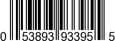 UPC-A <b>053893933955 / 0 53893 93395 5