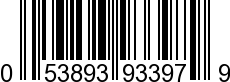 UPC-A <b>053893933979 / 0 53893 93397 9