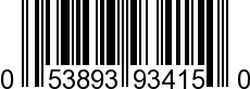 UPC-A <b>053893934150 / 0 53893 93415 0