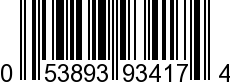 UPC-A <b>053893934174 / 0 53893 93417 4