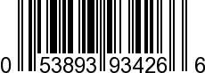 UPC-A <b>053893934266 / 0 53893 93426 6