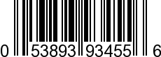 UPC-A <b>053893934556 / 0 53893 93455 6