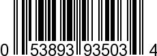 UPC-A <b>053893935034 / 0 53893 93503 4