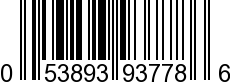 UPC-A <b>053893937786 / 0 53893 93778 6