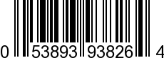 UPC-A <b>053893938264 / 0 53893 93826 4