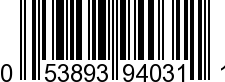 UPC-A <b>053893940311 / 0 53893 94031 1