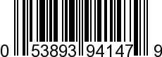 UPC-A <b>053893941479 / 0 53893 94147 9