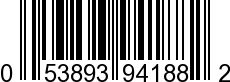 UPC-A <b>053893941882 / 0 53893 94188 2