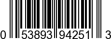 UPC-A <b>053893942513 / 0 53893 94251 3