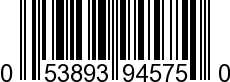 UPC-A <b>053893945750 / 0 53893 94575 0