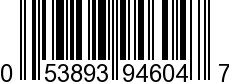 UPC-A <b>053893946047 / 0 53893 94604 7