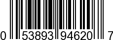 UPC-A <b>053893946207 / 0 53893 94620 7