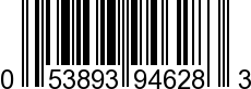 UPC-A <b>053893946283 / 0 53893 94628 3