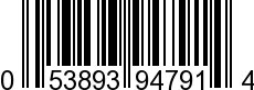 UPC-A <b>053893947914 / 0 53893 94791 4