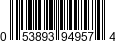 UPC-A <b>053893949574 / 0 53893 94957 4