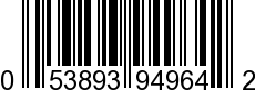 UPC-A <b>053893949642 / 0 53893 94964 2