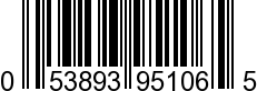 UPC-A <b>053893951065 / 0 53893 95106 5