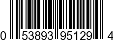 UPC-A <b>053893951294 / 0 53893 95129 4