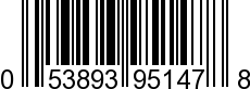 UPC-A <b>053893951478 / 0 53893 95147 8