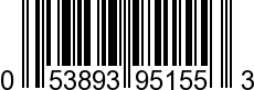 UPC-A <b>053893951553 / 0 53893 95155 3