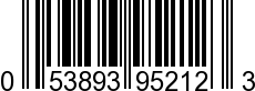 UPC-A <b>053893952123 / 0 53893 95212 3