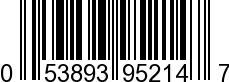 UPC-A <b>053893952147 / 0 53893 95214 7