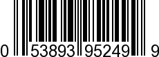 UPC-A <b>053893952499 / 0 53893 95249 9