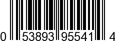 UPC-A <b>053893955414 / 0 53893 95541 4