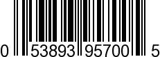 UPC-A <b>053893957005 / 0 53893 95700 5