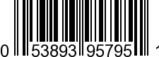 UPC-A <b>053893957951 / 0 53893 95795 1