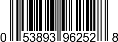 UPC-A <b>053893962528 / 0 53893 96252 8