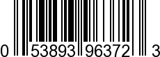 UPC-A <b>053893963723 / 0 53893 96372 3