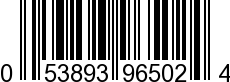 UPC-A <b>053893965024 / 0 53893 96502 4