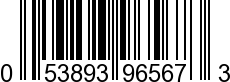 UPC-A <b>053893965673 / 0 53893 96567 3