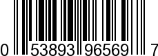 UPC-A <b>053893965697 / 0 53893 96569 7