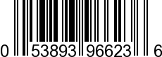 UPC-A <b>053893966236 / 0 53893 96623 6