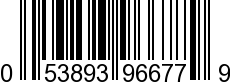 UPC-A <b>053893966779 / 0 53893 96677 9